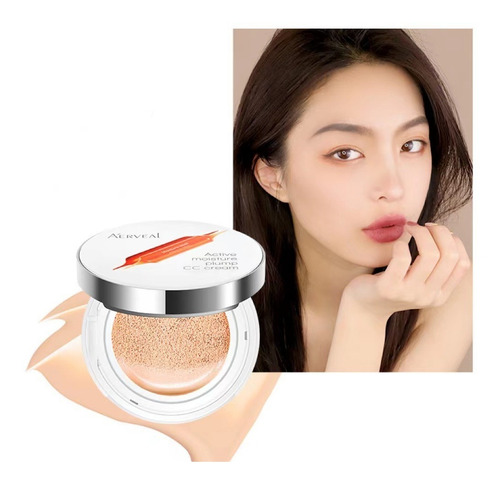 Base Maquillaje Alta Cobertura Cc Cream Doble Cajita Tono Natural