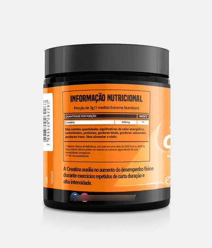 Imagem 2 de 3 de Suplemento Em Pó Extreme Nutrition 100% Creatina