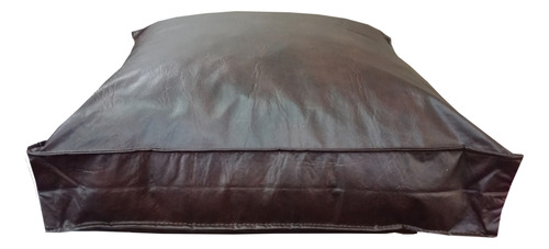 3 Almohadones Para Sillones Ecocuero Cierre 60x60 Algarrobo