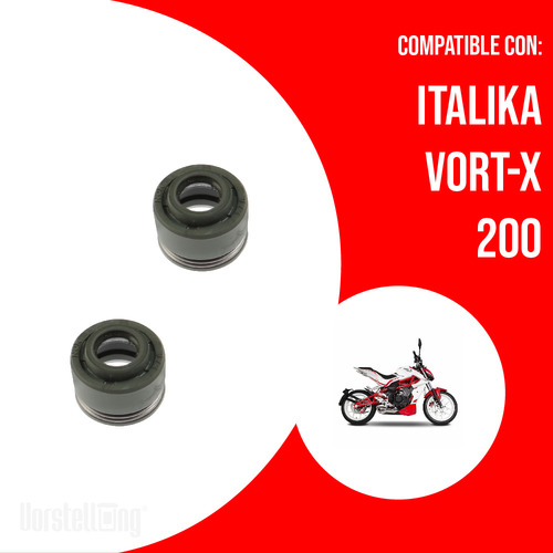 Kit Par Sellos Valvula Italika Original Vortx 200 E04020067