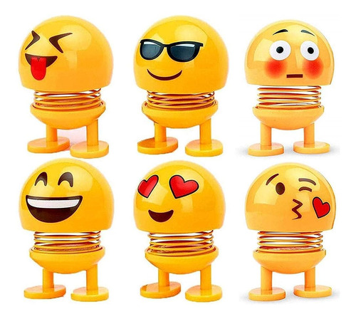 Emoji Emoticones Saltarínes X 6un. Con Adhesivo