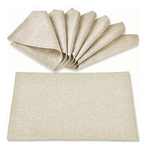 Rinpon Cloth Placemats Conjunto De 8, Tipo De Ropa De Q7yxm