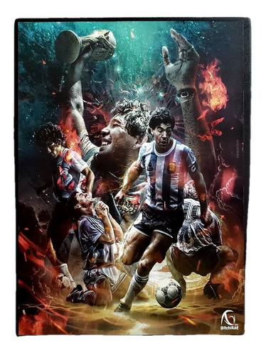 Maradona Diego Armando Cuadro  Poster