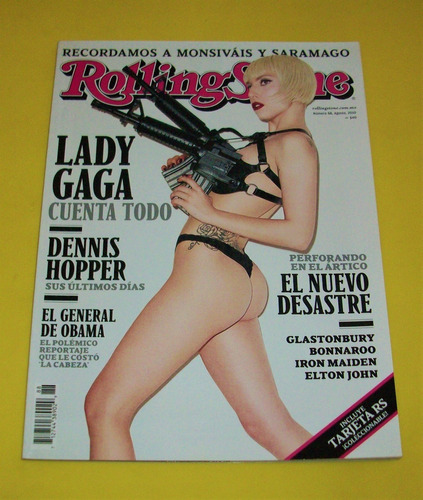 Lady Gaga Revista Rolling Stone México 2010 Iron Maiden 