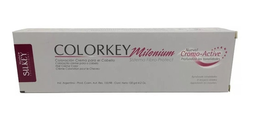 Tintura Silkey Milenium Colorkey 120 Grs C/u X 3 Cajas