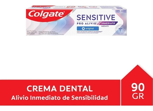 Colgate Sensitive Proalivio Inmediato Crema Dental Fluor 90g