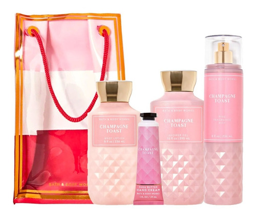 Champagne Toast Bath Body Works Kit De Regalo En Bolsa