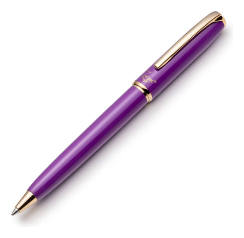 Boligrafo Morado Lujo Para Mujer Hombr Retractil Una