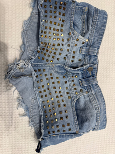 Short Collins Full Rock Talle 24 Lovely Denim Impecable (Usado)