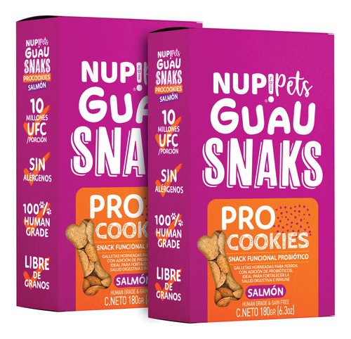 Duo Nup!pets Pro Cookies (salmón)