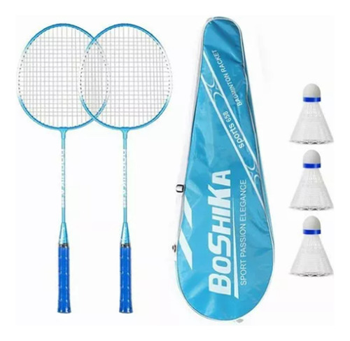 Juego De Raquetas De Bádminton 2 Raquetas Y 3 Gallitos