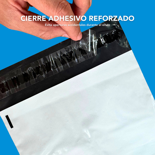 100 Bolsas Sobres Paqueteria Ecommerce 30x40cm Neipack Color Blanco