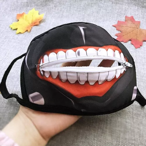 Máscara Tokyo Ghoul Preta com Boca Cosplay anime Kaneki Ken - Novo -  Máscara de Festa - Magazine Luiza