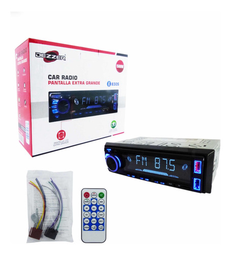 Radio P/ Auto Dezzer Modelo-830s 1500w 2 X Usb Bluetooth