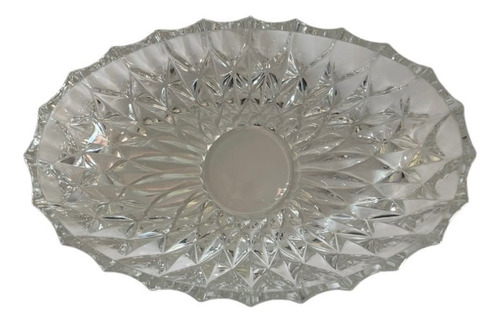 Pequeño Bowl De Vidrio Ovalado Transparente (Usado)