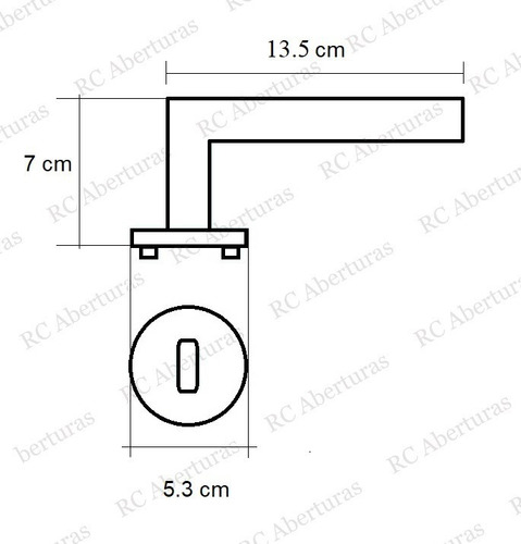 Imagen 2 de 7 de Pestillo, Picaporte, Manija En Acero Inoxidable - Mod. Curvo