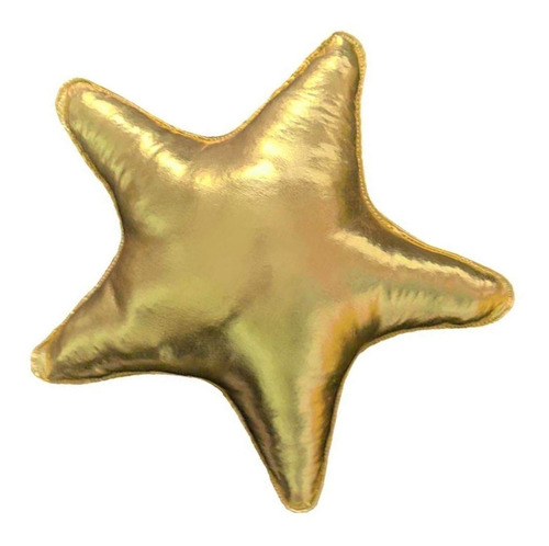 Cojín Decorativo Navideño Estrella - Dorado