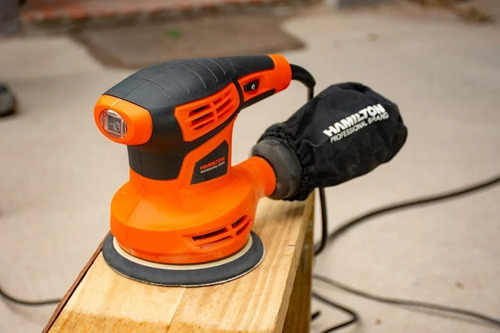 Lijadora Roto Orbital Eléctrica 125mm 300w Hamilton Hlr001 Color Naranja Frecuencia 50/60 Hz