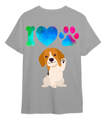 Remera I Love Dogs Beagle Edición Limitada