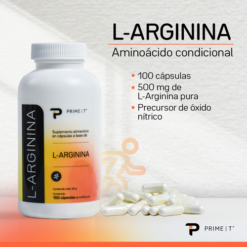 L-arginina 2 Piezas Combo Primetech Sabor Sin sabor