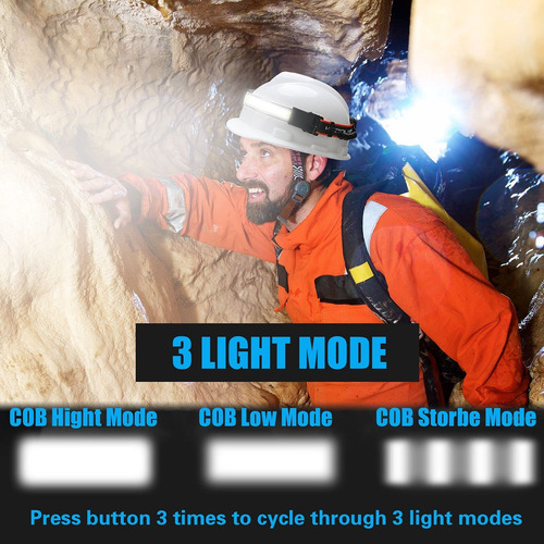 Cosoos - Linterna Recargable Original De 2 Led, Luz Trasera