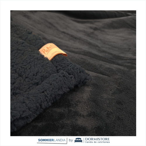 Edredón Palette Alpes King Size - 240x270 Cm Azul Acero Lisa