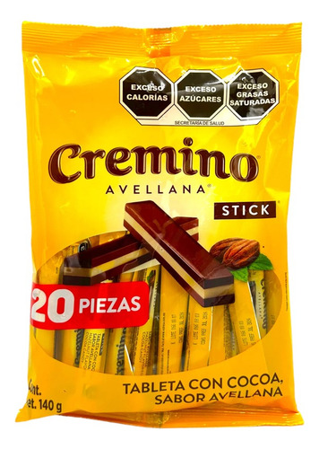 Chocolate En Barra Cremino | Bolsa 20 Pzas 140 G