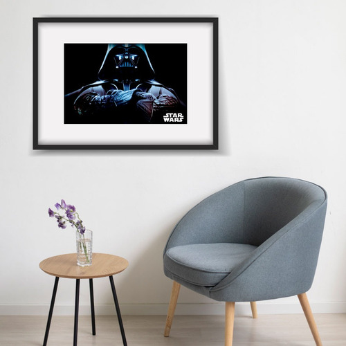 Cuadro Decorativo Star Wars Darth Vader Negro