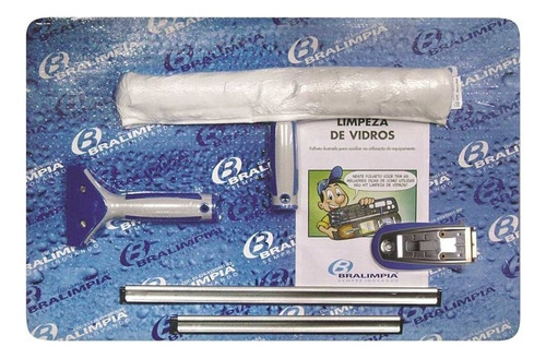 Mini Kit Limpeza Vidros 5 Peças [ Kt900 ] - Bralimpia