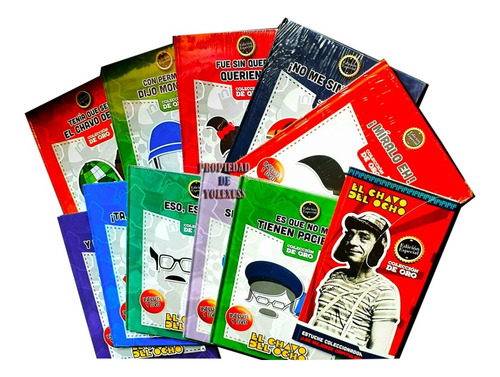 Colección De Oro Del Chavo Del 8 Incluye 10 Libros + 10 Dvds