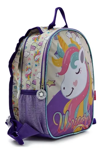 Mochila Unicornio Reversible Jardín Calidad Premium Phi Phi