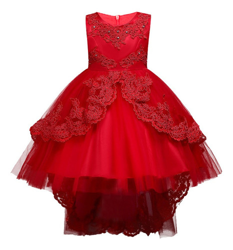 Elegante Vestido De Gala De Cumpleaños Para Niñas