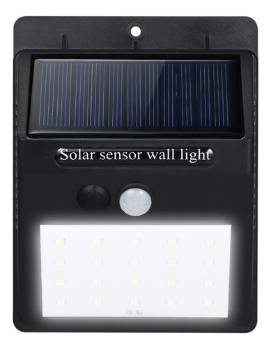 Led Solar Powerd Pir Wall Motion Sensor Dim Light 3 Modes