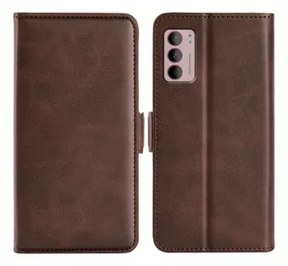 Funda De Cuero Magnética De Doble Cara Para Motorola Moto G4