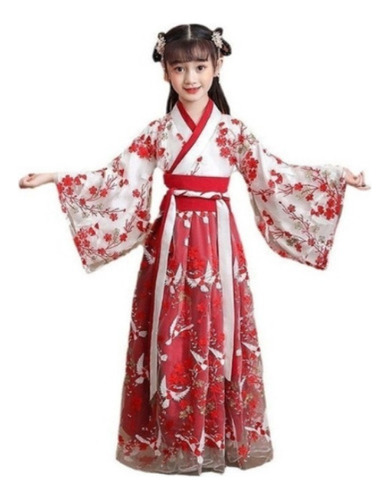 Vestido De Estilo Chino Hanfu Traje Tang Para Niñass