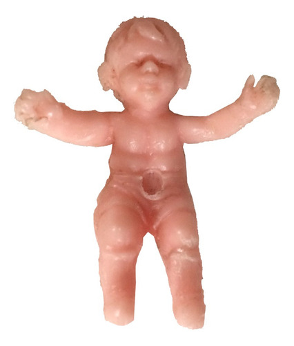 Mini Muneco Recién Nacido Bebe De Plastico Vintage 4cm