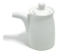 S-2653 dispensador Salsa Soja Porcelana Blanca