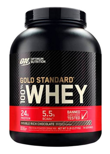 Goldstandard | 5lb | 74 Serv. | On | Double Rich Chocolate