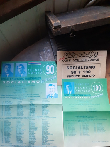 Elecciones Nacionales 1989 Partido Socialista Lista 90 F.a