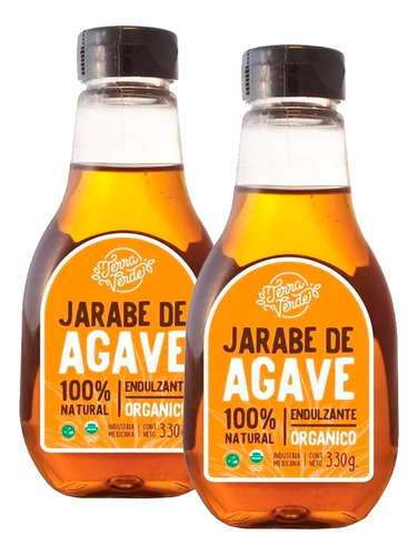 Jarabe De Agave Orgánico X2 Terra Verde® Endulzante Natural