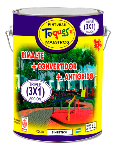 Esmalte Convertidor Antioxido Brillante Crema 20 Lt