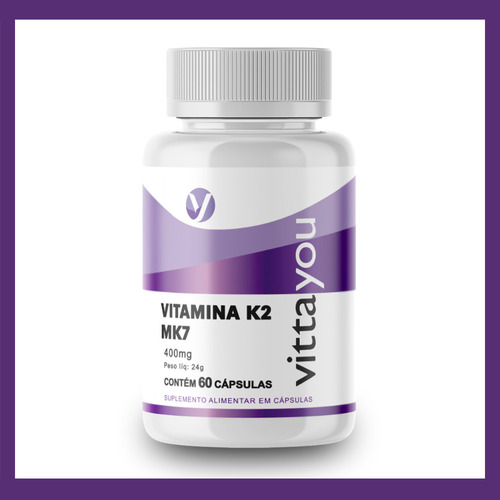 Vitamina K2mk7-suplemento Alimentar Em Cápsulas Com 60 Doses
