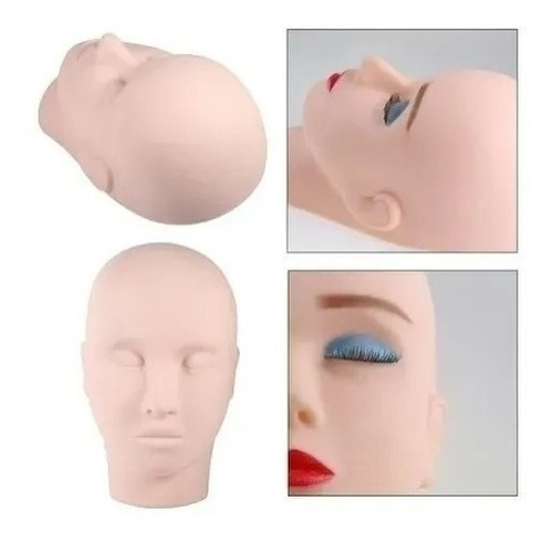 Cabeca De Silicone Maquiagem Cilios E Micropigmentação