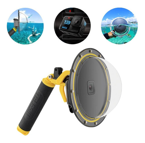 Telesin GP-DMP-T09 Dome Gopro Hero 11 Black 6 Polegadas Bastao Telesin Mergulho