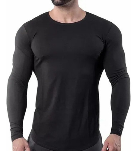 Playera Licra Deportiva Casual Gym Ajuste Perfecto Moda .