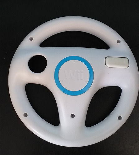 Wii Wheel Volante Nintendo Wii Original Blanco