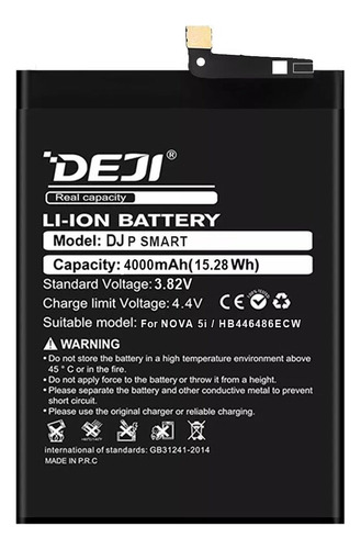 Batería Hb446486ecw Para Huawei Honor 9x Nova 5i Y9 Prime