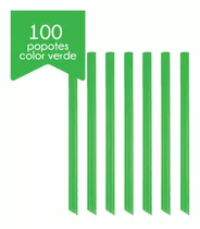 Comprar 100 Popotes Para Tapioca Biodegradable A Base De Planta Color Verde