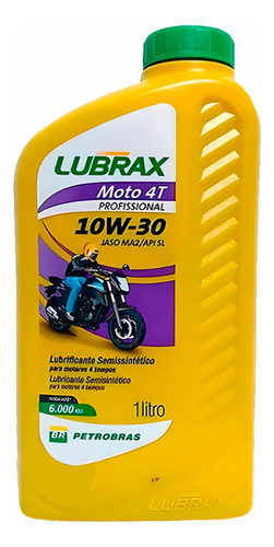 Oleo Lubrax 4 Tempos 10w30 Semi Sintético 1 Litro