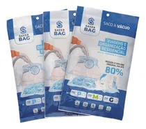 Comprar Kit3 Saco Vácuo 1p+1m+1g Mala Viagem Casa Organização Closet